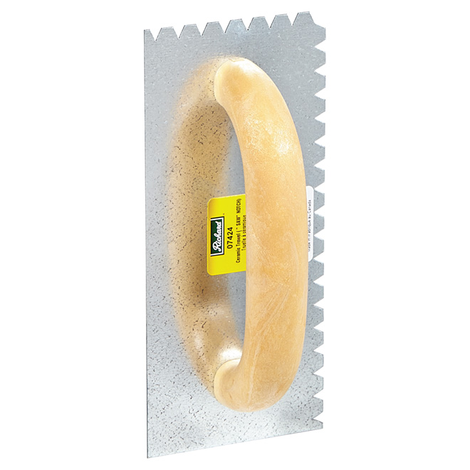 Truelle à céramique à dents en V, 9 po x 4 po