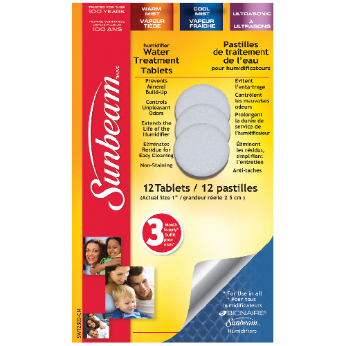 Cleaning tablets for humidifier (Pack of 12)