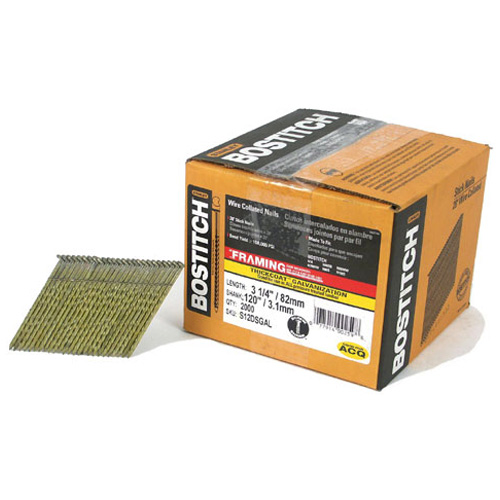 Framing Nails - 28° Strip - Galvanized - Spiral - 3 1/4" - 2000/Box