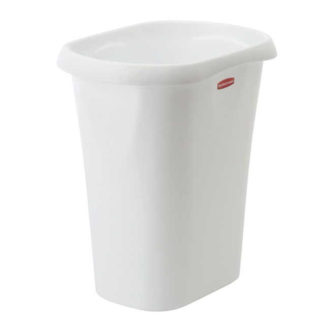 Poubelle ouverte de 11,36 l, blanc