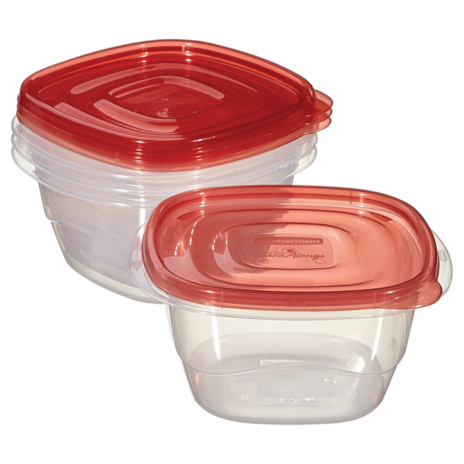 Set of 4 Food Containers - Plastic