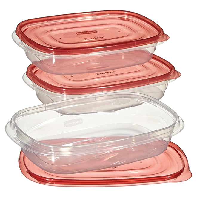 Set of 3 Food Containers - Plastic