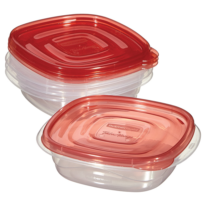 Set of 4 Food Containers - Plastic