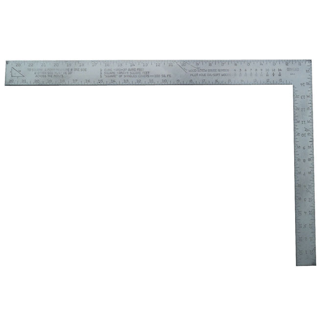 Aluminum Carpenter's Square - 24"