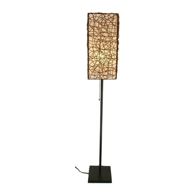 Lampe sur pied 54,5", bronze