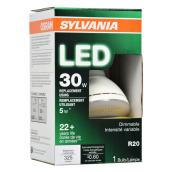 Ampoule réflecteur DEL 5 W, R20, équivalent 30 W, blanc doux