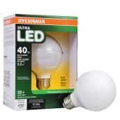 Ampoule Ultra DEL 5,5 W, G25, équivalent 40 W, blanc doux