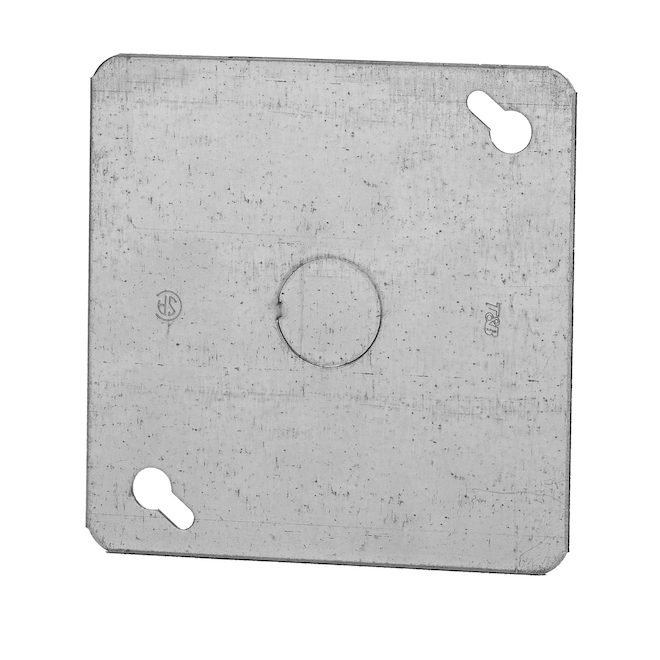 4" Square 1/2" KO Flat Cover