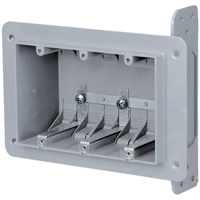 Device Box - Plastic - 3-Gang - 2 3/4"