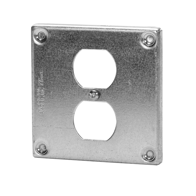 4" Square Steel Cover Duplex