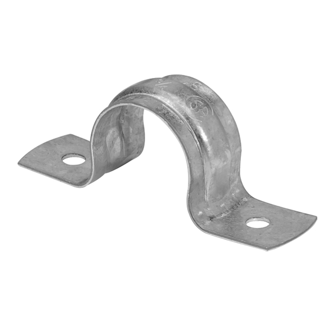 Rigid Straps - Galvanized Steel - 2-Hole - 1/2" - 8/Pk