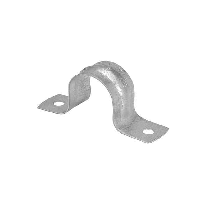 Sangle TEM, acier galvanisé, 2 trous, 1 1/2"