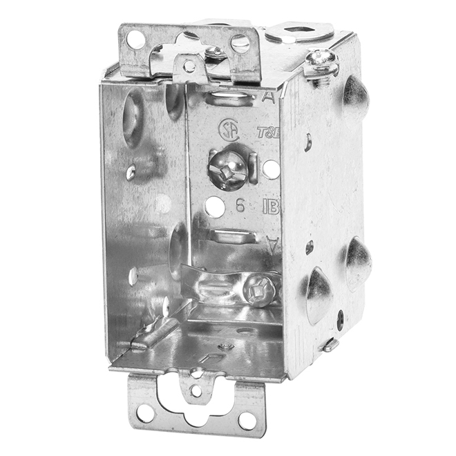 Boîtes pour appareil, groupables, brides, 2 1/2", pqt/4