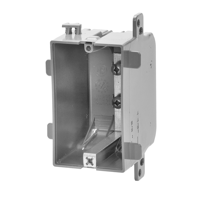 Boîte pour appareil, plastique, 1 groupe, 2 3/4"