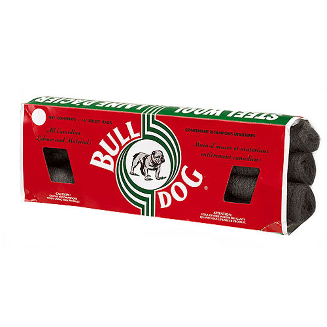 6 Pack Medium Grade Steel Wool Rolls