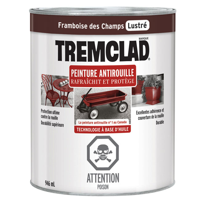 Peinture antirouille « fini lustré »