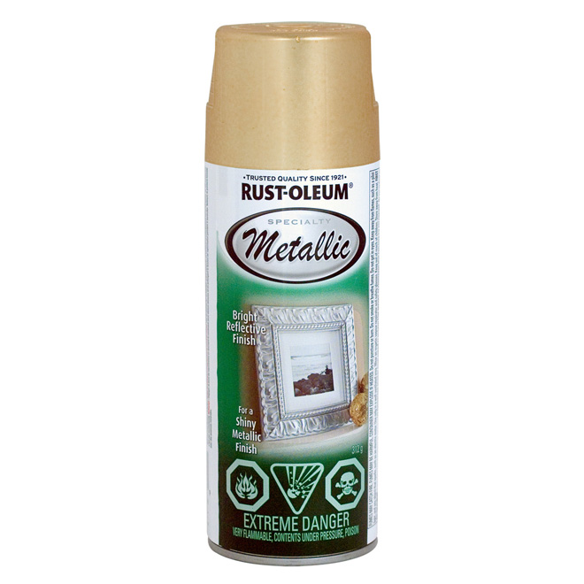 Peinture en aérosol métallique