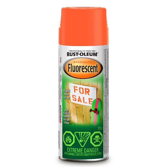 Peinture fluorescente en aérosol