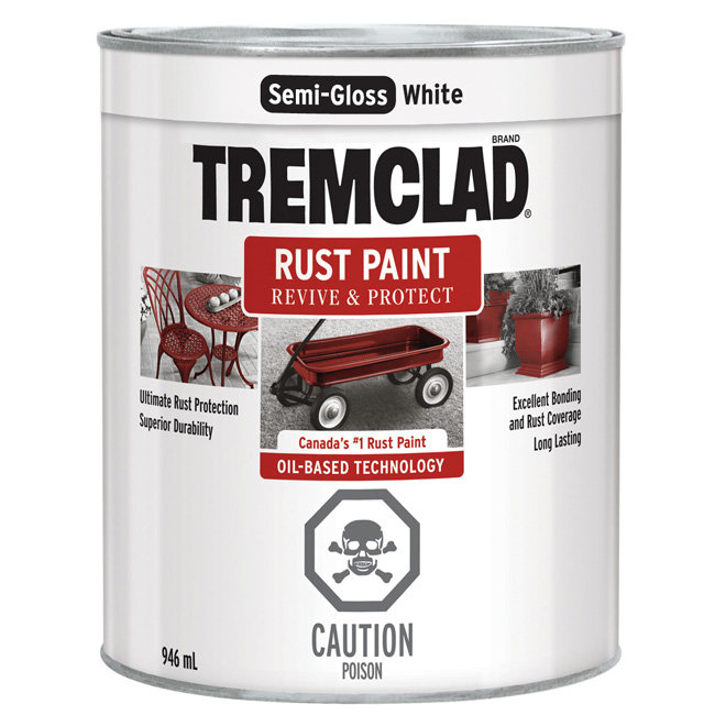 Peinture antirouille « fini semi-lustré »