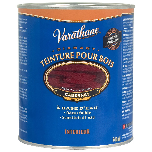 Teinture pour bois à base d'eau