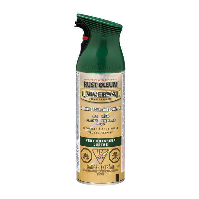 Peinture verte en aérosol