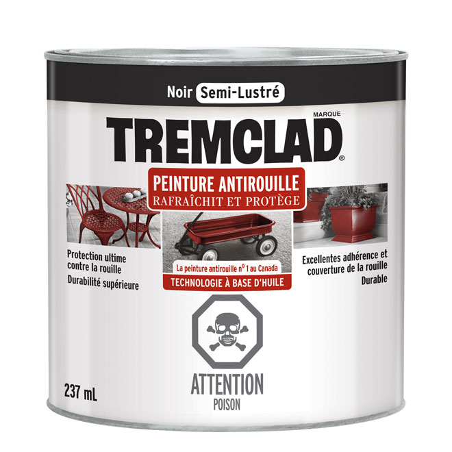 Peinture antirouille « fini semi-lustre »