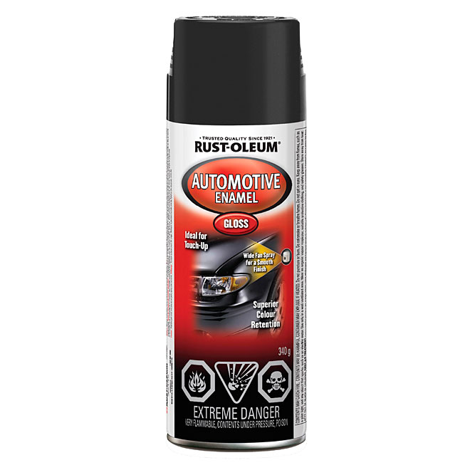 Automotive Enamel Spray Paint - Gloss Black