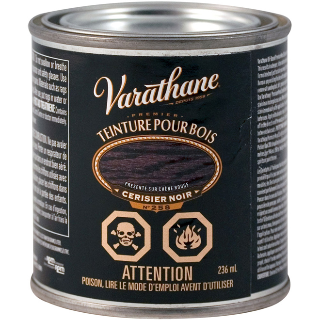 Teinture pour bois, semi-lustré, cerisier noir