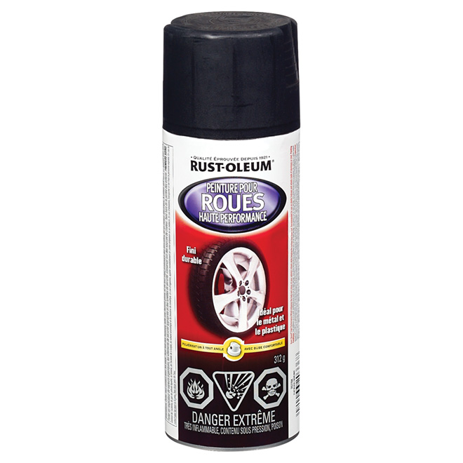 Peinture noire au fini mat pour jantes, 340 g