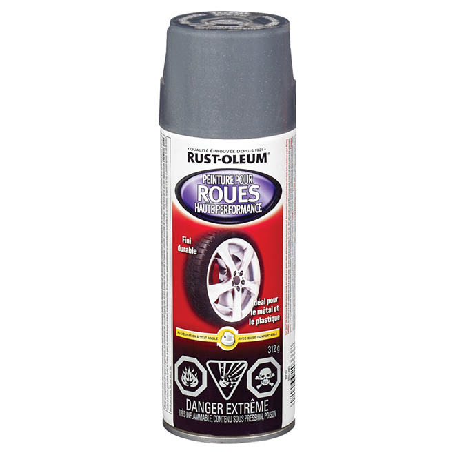 Peinture pour jantes couleur acier, 340 g