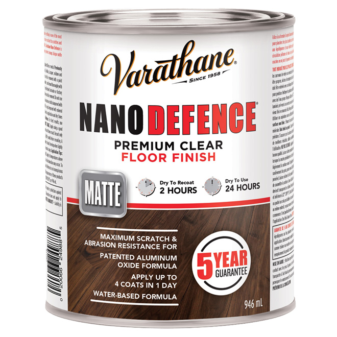 946 mL Water Base Floor Varnish Flat Finish