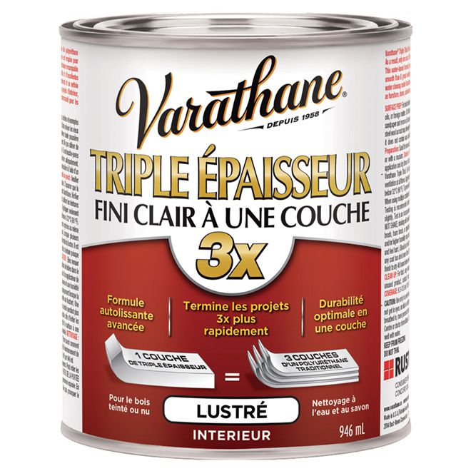 Fini clair lustré « Triple épaisseur » à une couche