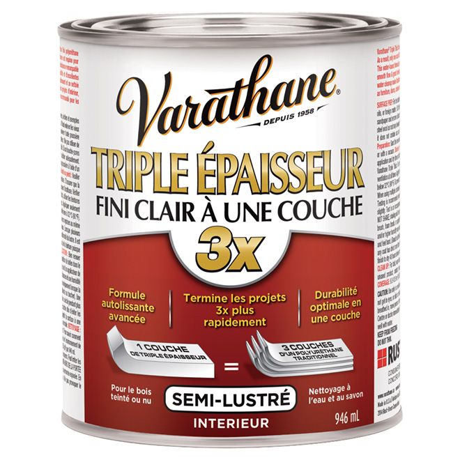 Fini clair semi-lustré « Triple épaisseur » à une couche