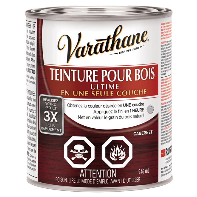 Teinture pour bois ultime de 946 ml - cabernet