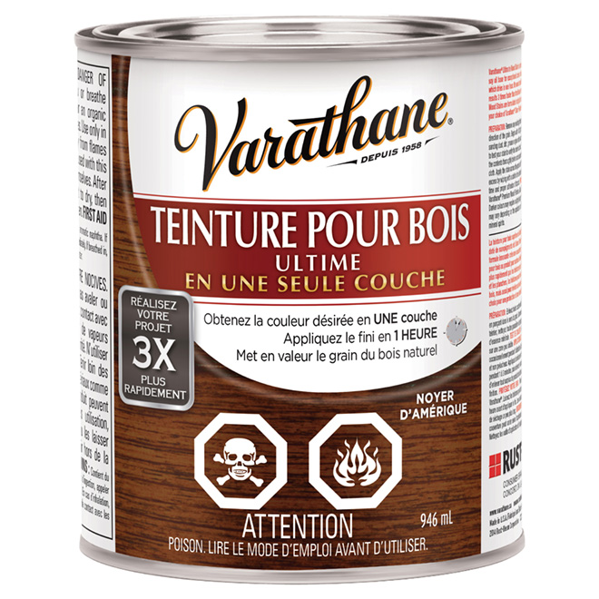 Teinture pour bois ultime de 946 ml - noyer d'Amérique