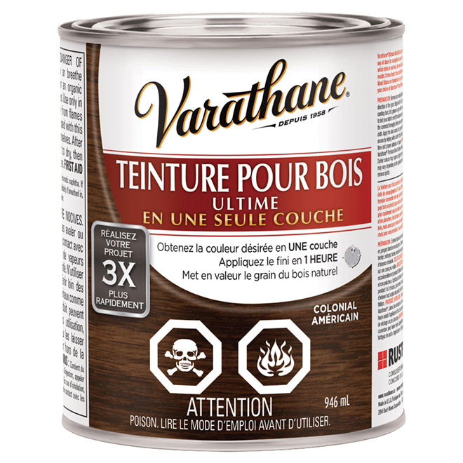 Teinture pour bois ultime de 946 ml - colonial américain