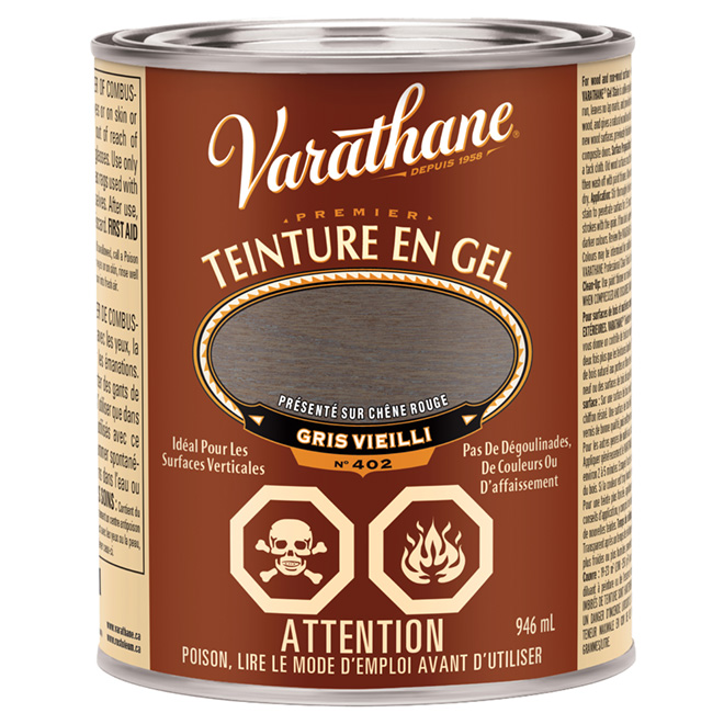Teinture - gel de première qualité de 946 ml - gris