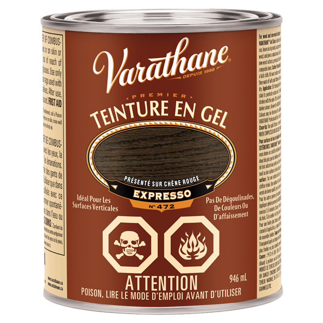 Teinture - gel de première qualité de 946 ml - expresso