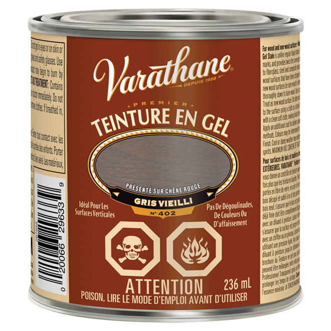 Teinture - gel de première qualité de 236 ml - gris