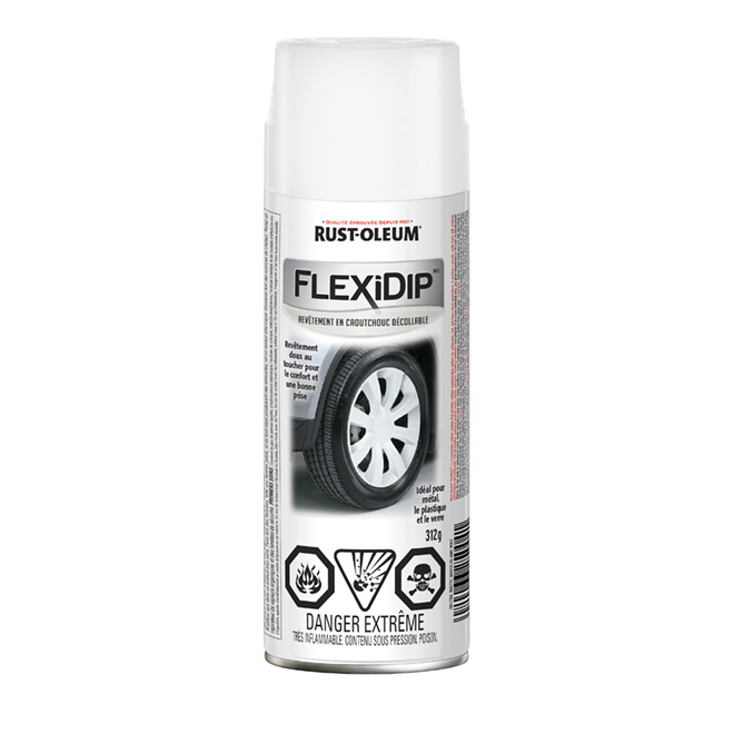 Revêtement de caoutchouc décollable FlexiDip(MC), blanc