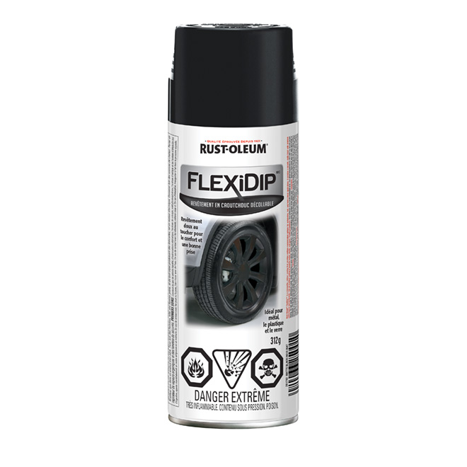 Revêtement de caoutchouc décollable FlexiDip(MC), noir