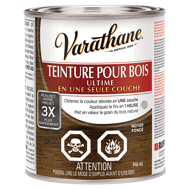 Teinture pour bois « Ultime » une couche, noyer foncé
