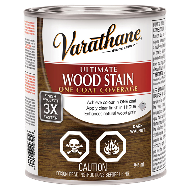 "Ultimate" One-Coat Wood Stain - Dark Walnut