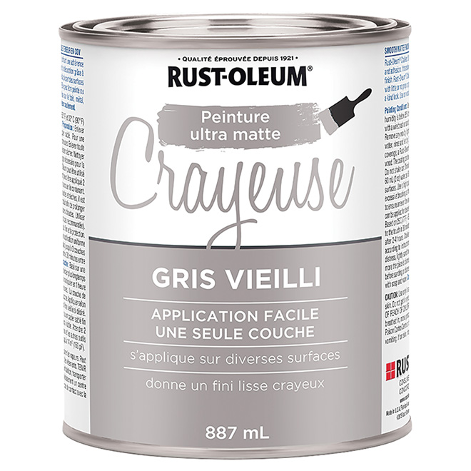 Peinture Crayeuse Ultra Matte, gris vieilli
