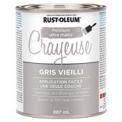 Peinture Crayeuse Ultra Matte, gris vieilli