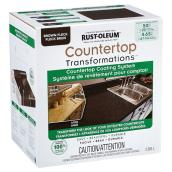 Système de revêtement pour comptoir, brun