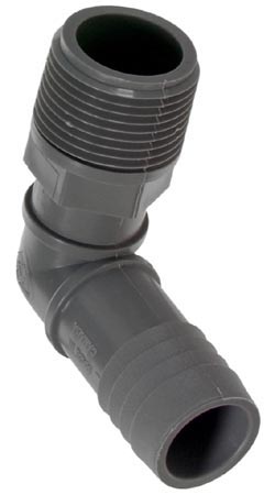 Combined Elbow Polyethylene Adapter - 1'' x 1''