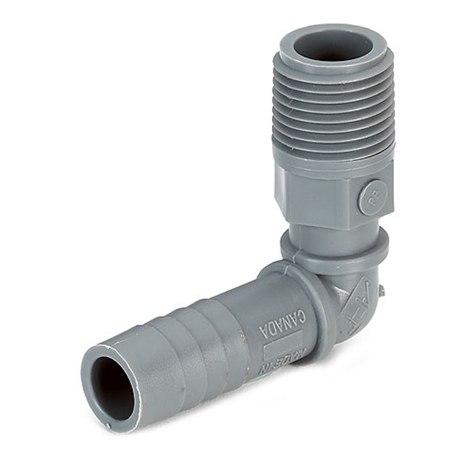 Combined Elbow Polyethylene Adapter - 1 1/4'' x 1 1/4''