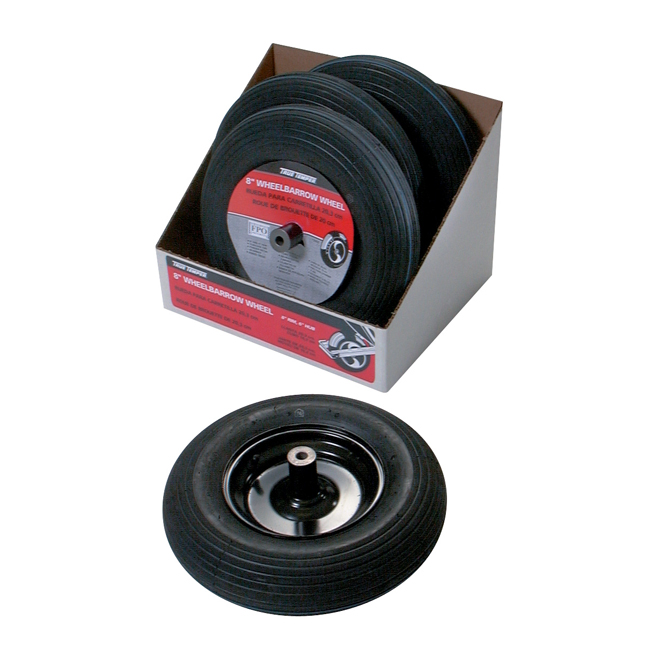 Pneu de remplacement pour brouette, 8"