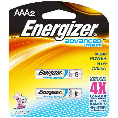 "Advanced Lithium" AAA Battery